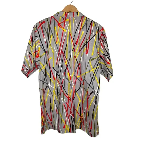 Vintage 80s Breezin Sportswear Camp Shirt - Picture 5 of 7